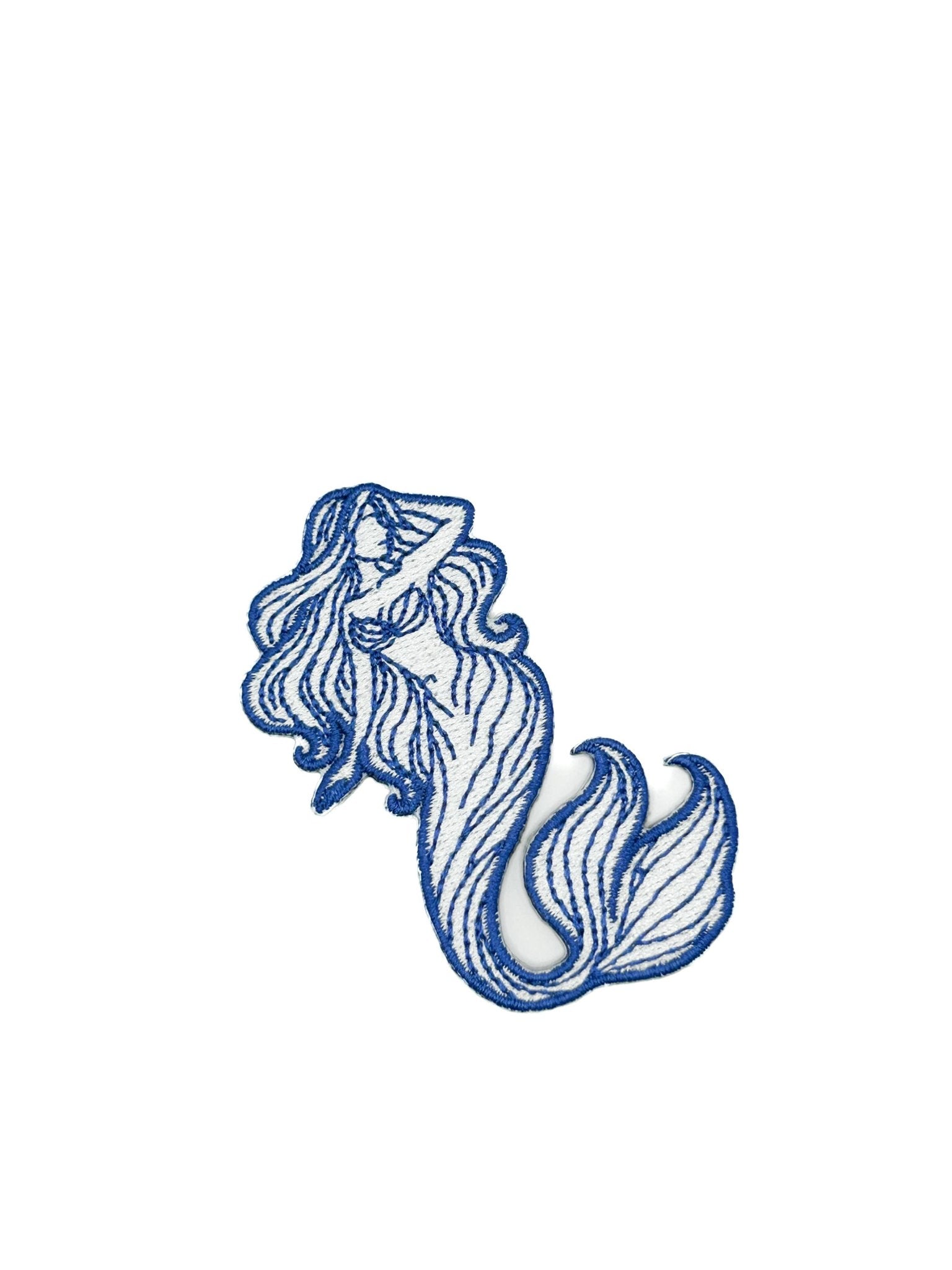 Coastal Mermaid Embroidered Iron On Patch - Wander Together Outfitters