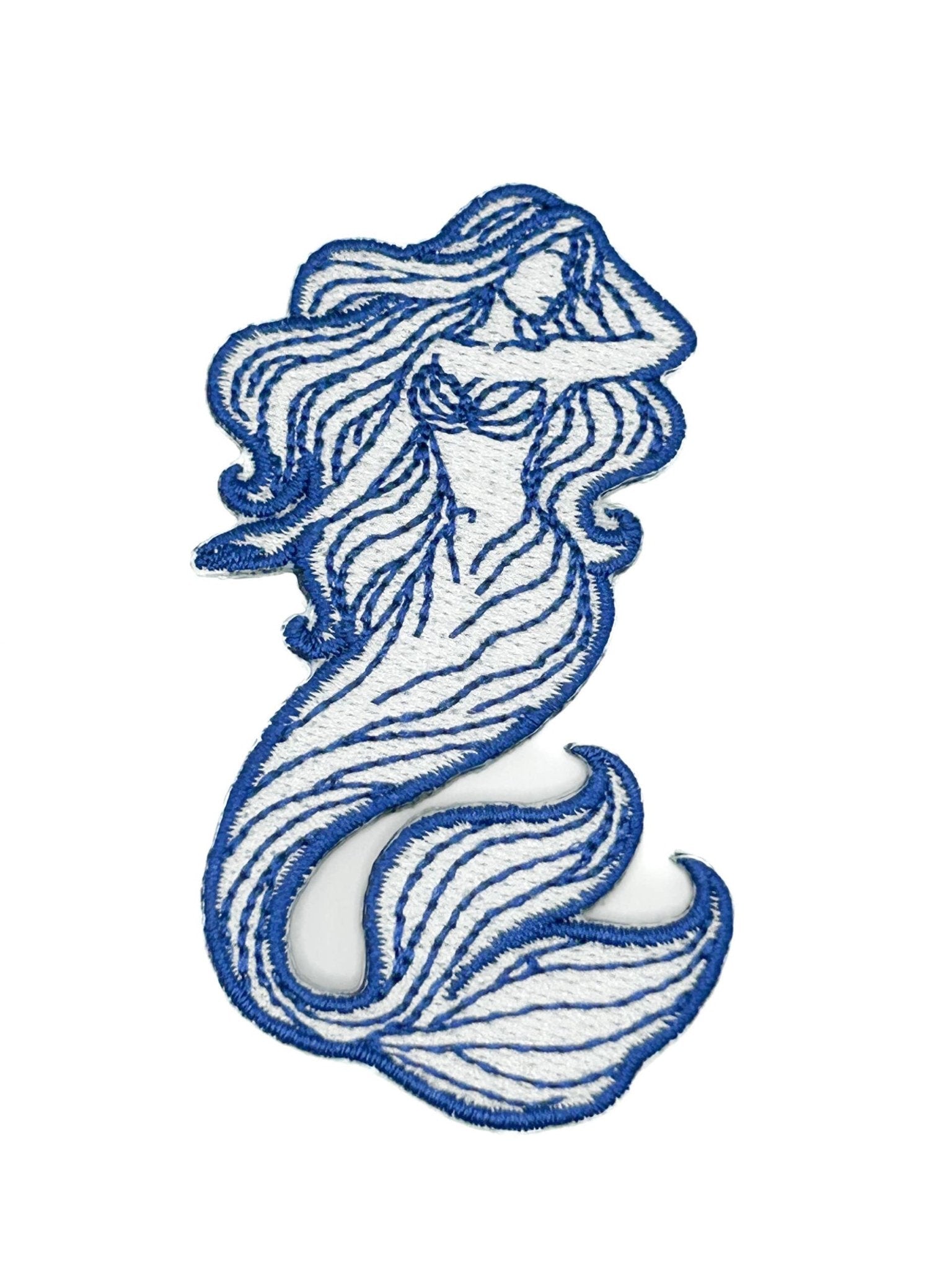 Coastal Mermaid Embroidered Iron On Patch - Wander Together Outfitters
