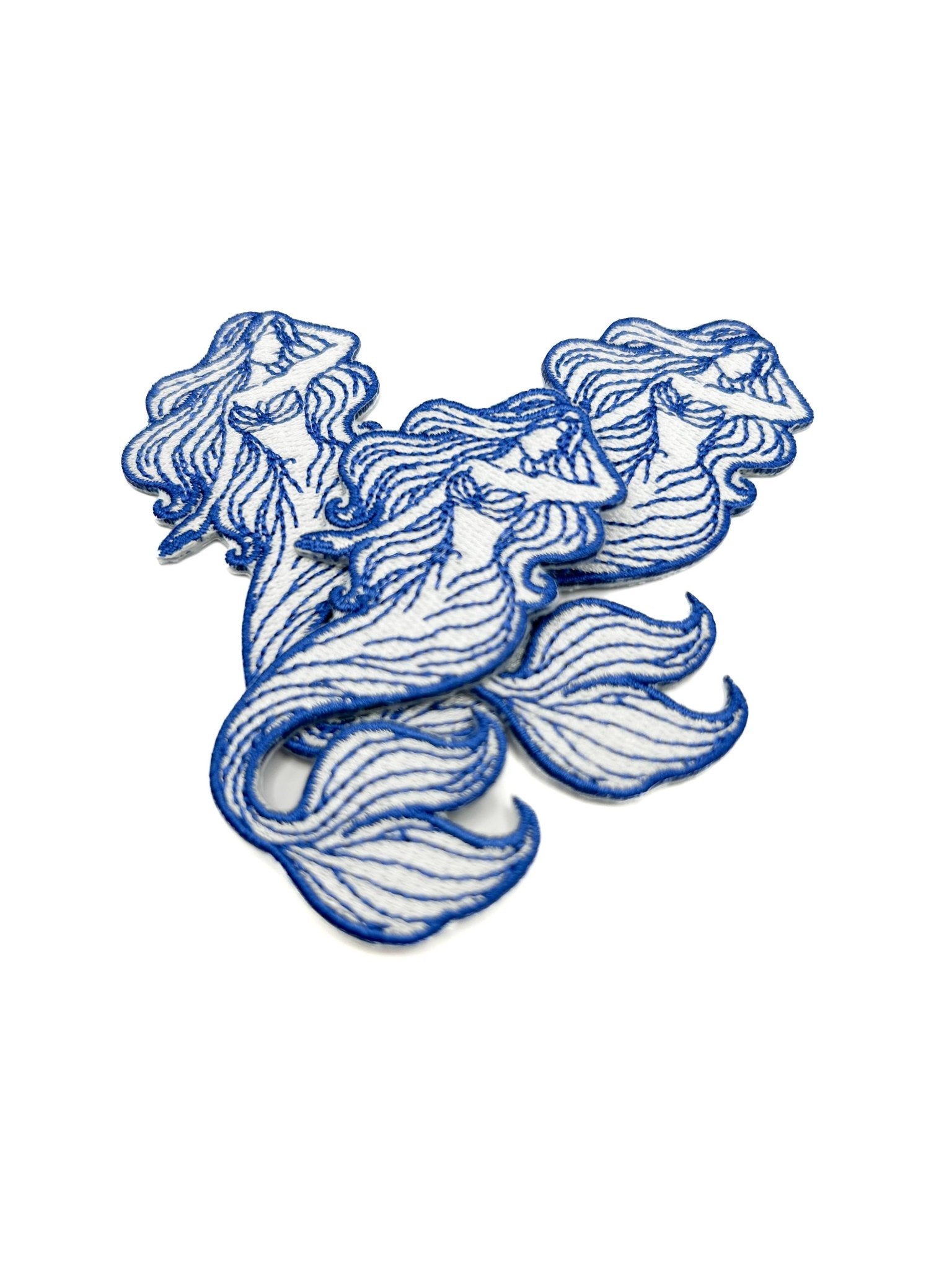 Coastal Mermaid Embroidered Iron On Patch - Wander Together Outfitters