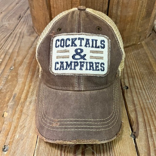 "Cocktails and Campfires" Unisex Cap - Wander Together Outfitters