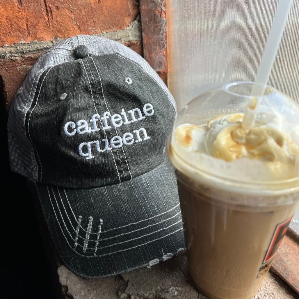 Coffee Themed Distressed Unisex Caps - Variety of Sayings! (SALE) - Wander Together Outfitters