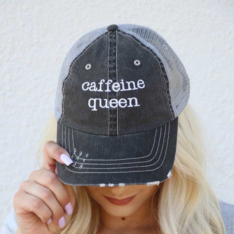 Coffee Themed Distressed Unisex Caps - Variety of Sayings! (SALE) - Wander Together Outfitters
