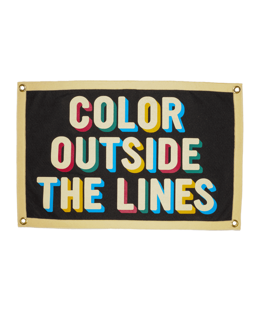 Color Outside The Lines Camp Flag - Wander Together Outfitters