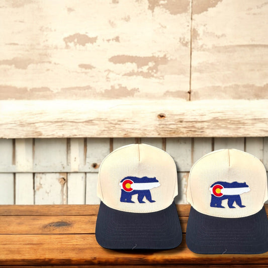 Colorado Bear Patch Canvas Hat - Wander Together Outfitters
