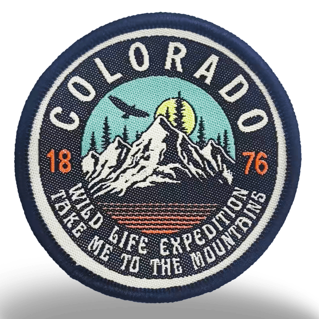 Colorado Mountain Scenic Embroidered Iron On Patch Outdoor Adventure Patch - Wander Together Outfitters