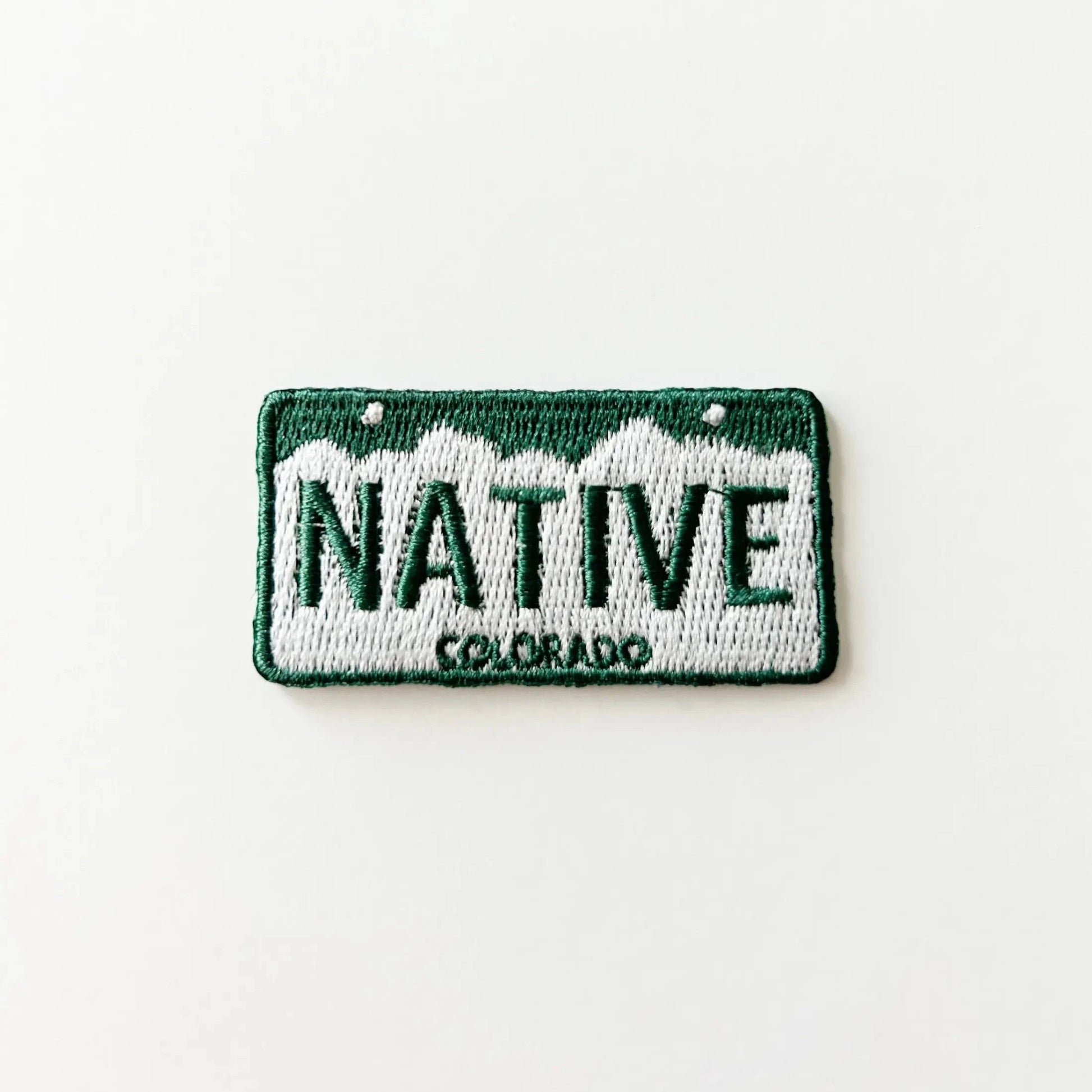 Colorado Native License Plate Iron - On Patch - Wander Together Outfitters