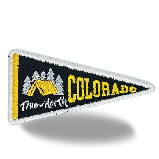 Colorado Pennant Iron On Embroidery Patch - Wander Together Outfitters