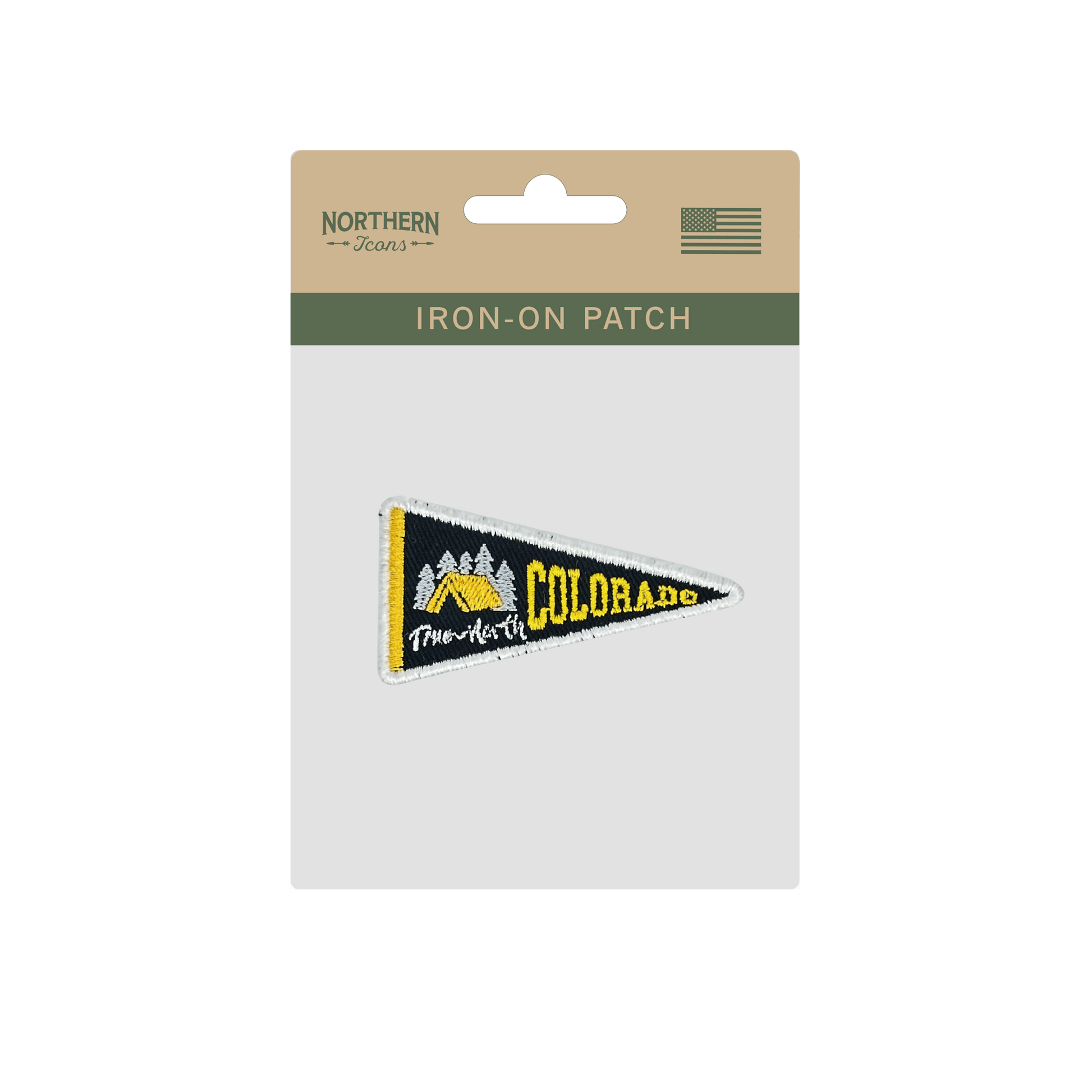 Colorado Pennant Iron On Embroidery Patch - Wander Together Outfitters