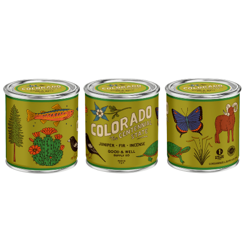Colorado State Candle (Juniper, For, Incense) - Wander Together Outfitters