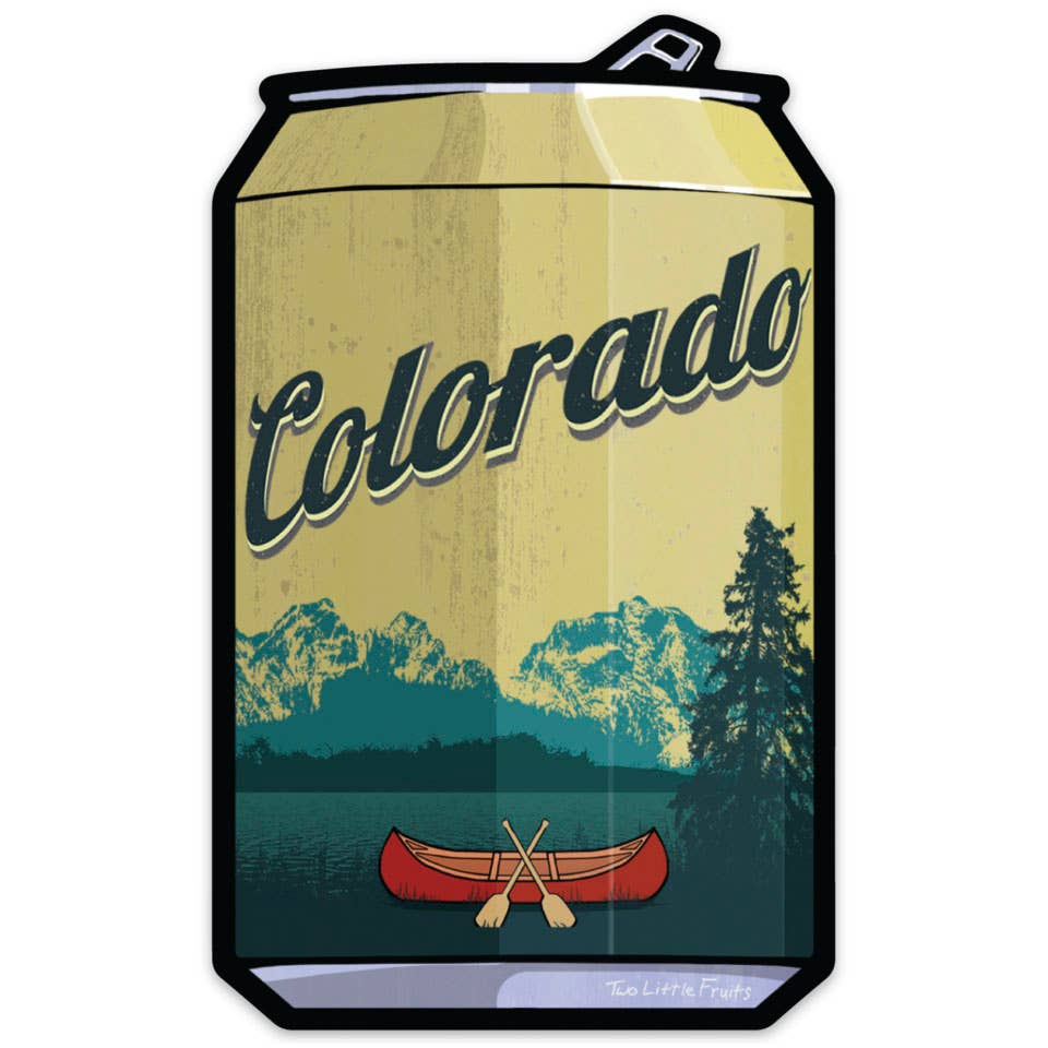 Colorado Stickers - Beer Can Canoe Design - Wander Together Outfitters