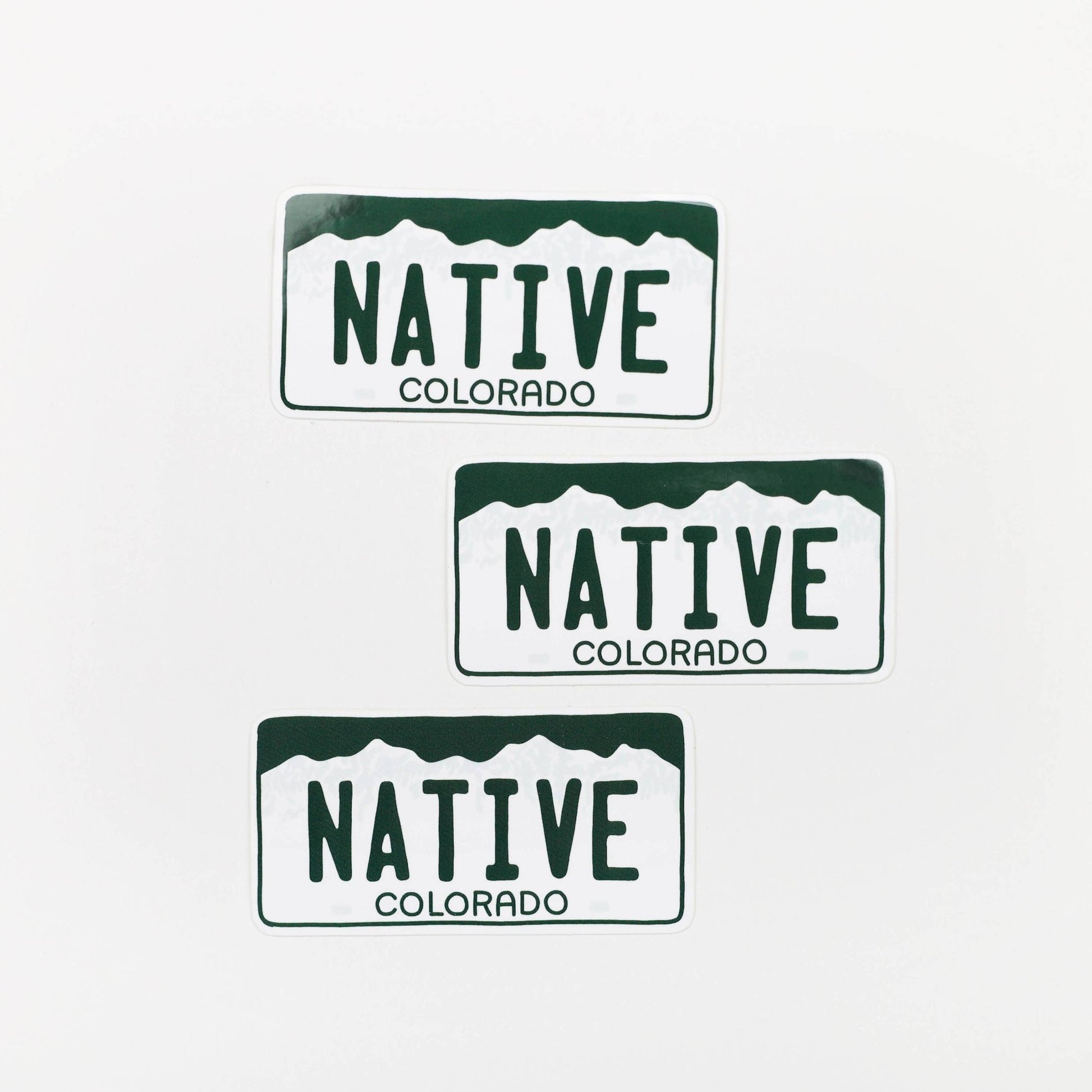 Colorful "Native" State License Plate Stickers - Wander Together Outfitters
