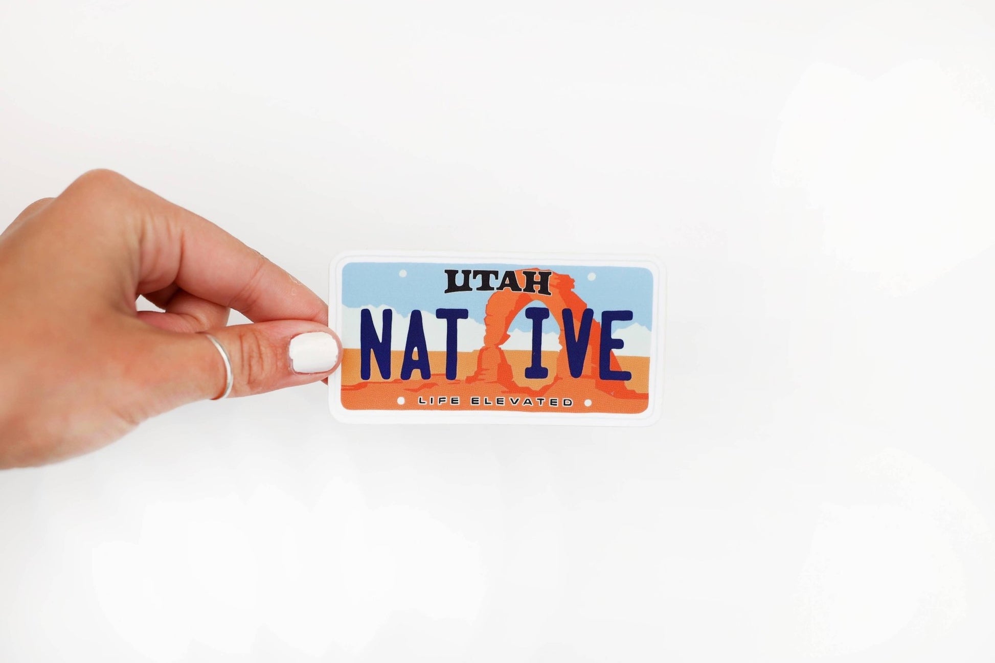 Colorful "Native" State License Plate Stickers - Wander Together Outfitters