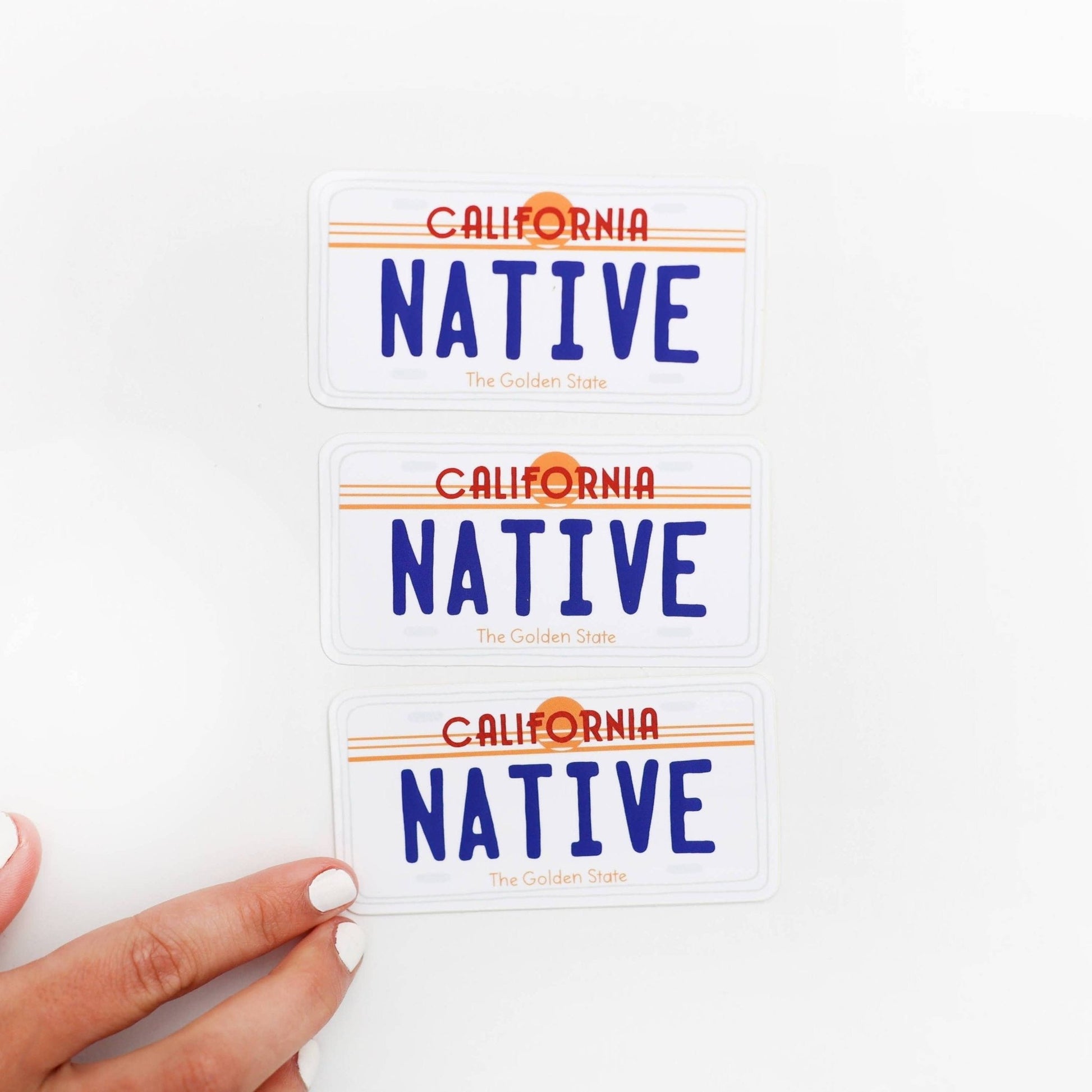 Colorful "Native" State License Plate Stickers - Wander Together Outfitters
