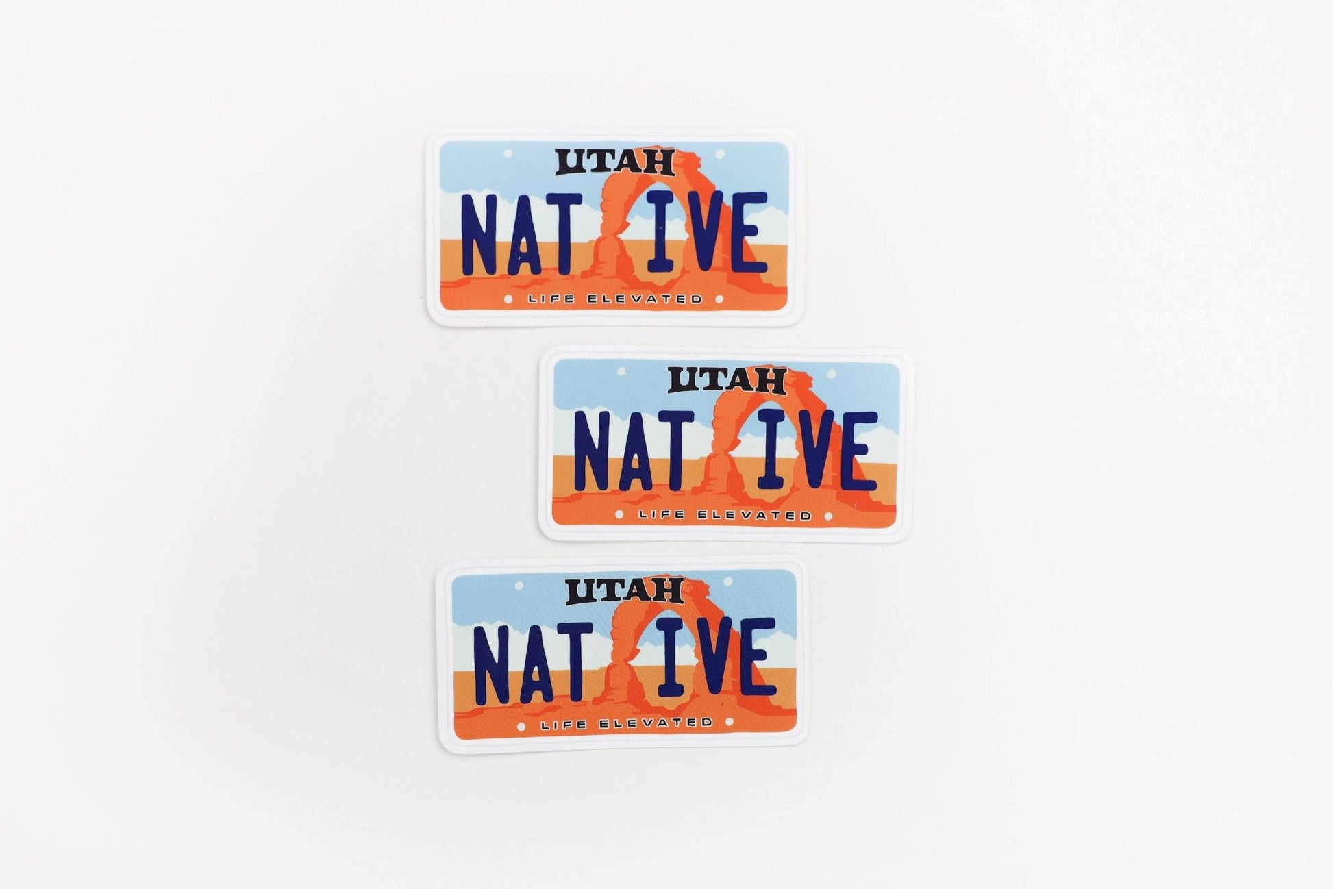 Colorful "Native" State License Plate Stickers - Wander Together Outfitters