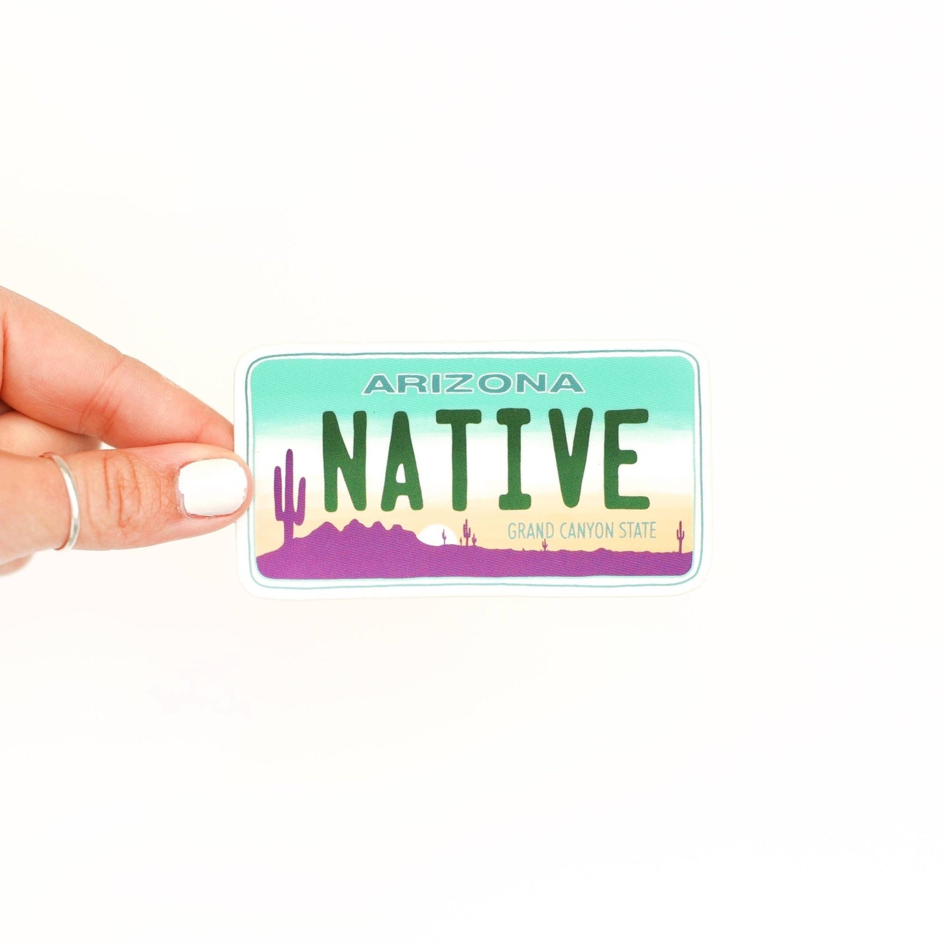 Colorful "Native" State License Plate Stickers - Wander Together Outfitters