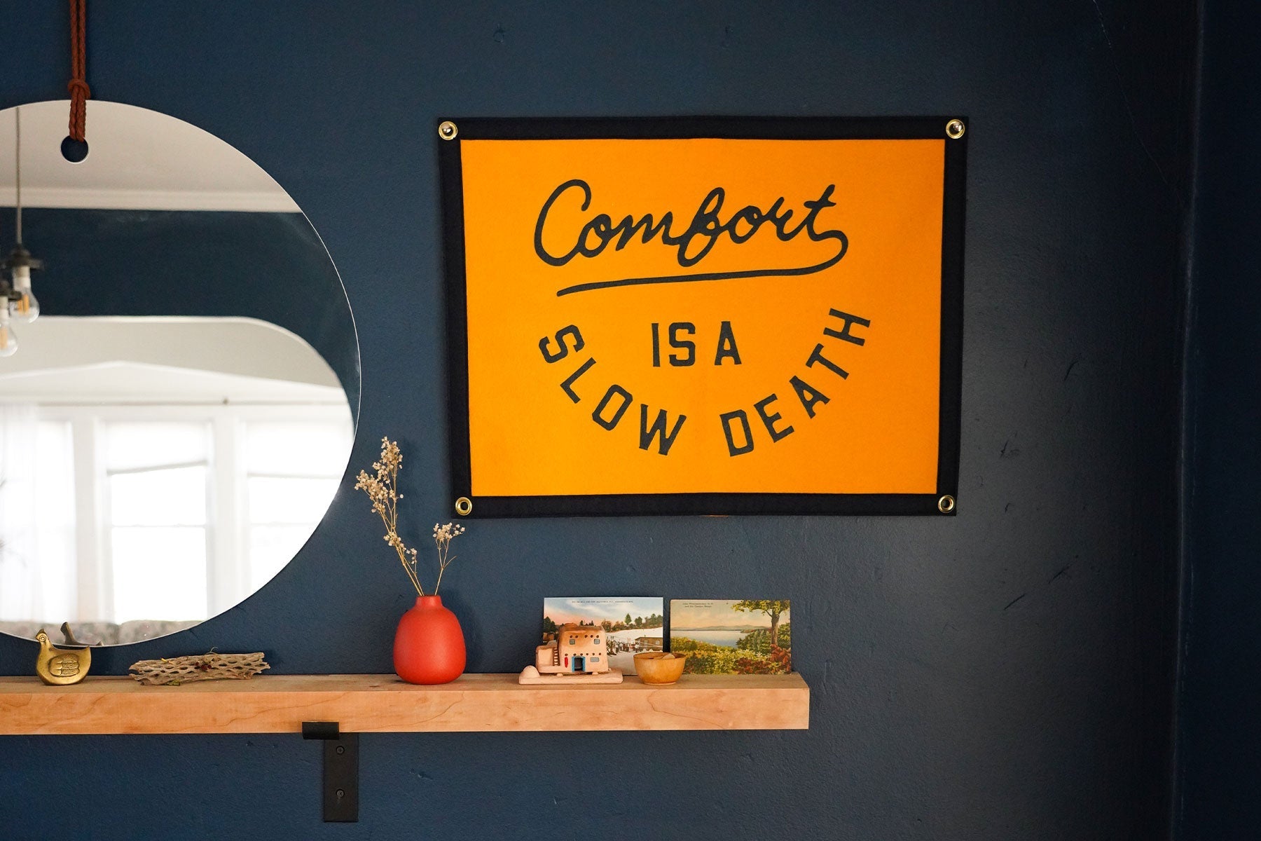 “Comfort is a Slow Death” Camp Flag - Wander Together Outfitters
