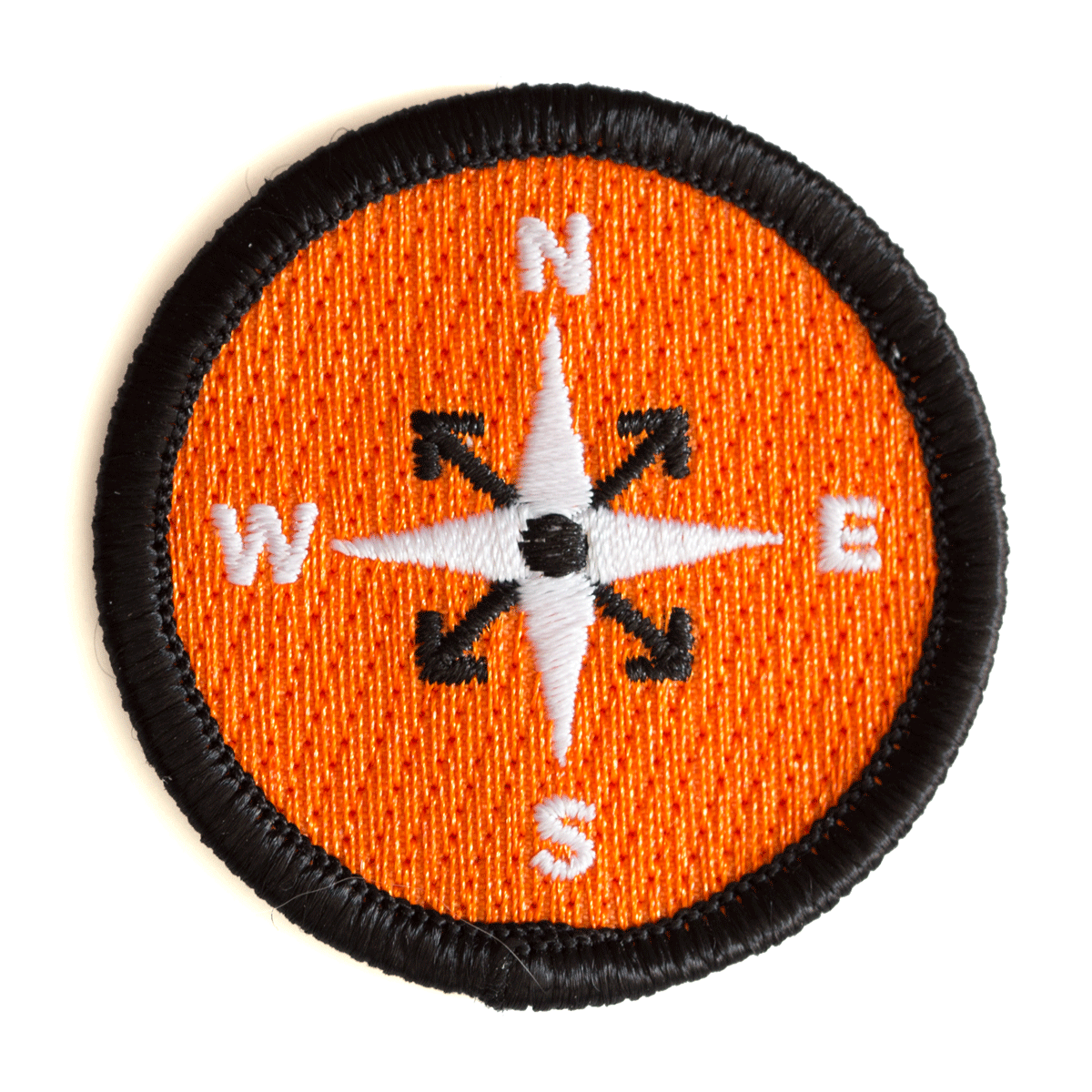Compass Embroidered Iron - On Patch - Wander Together Outfitters