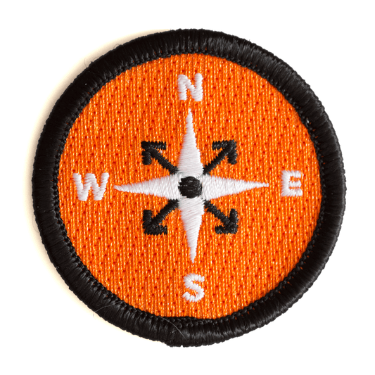 Compass Embroidered Iron - On Patch - Wander Together Outfitters