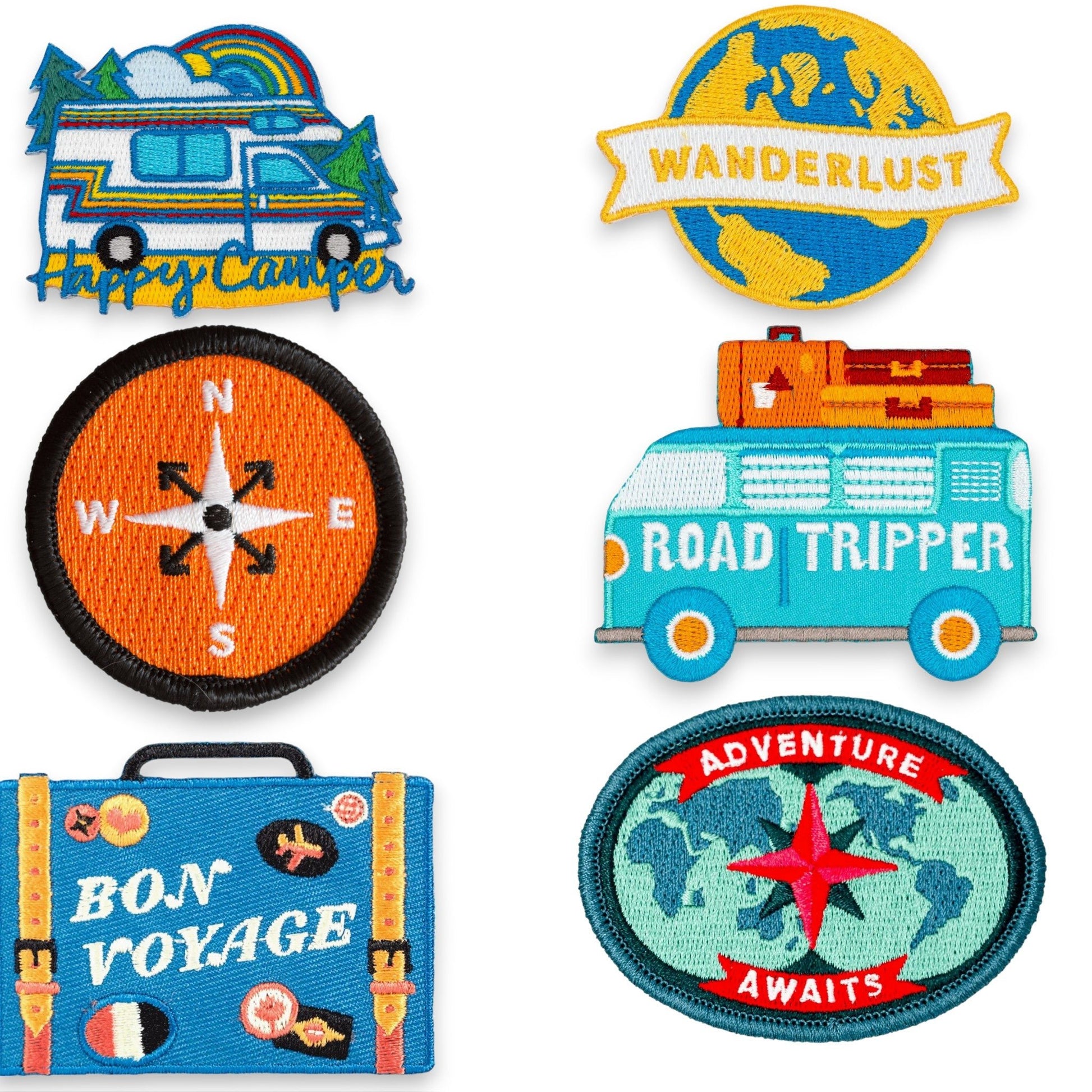 Compass Embroidered Iron - On Patch - Wander Together Outfitters