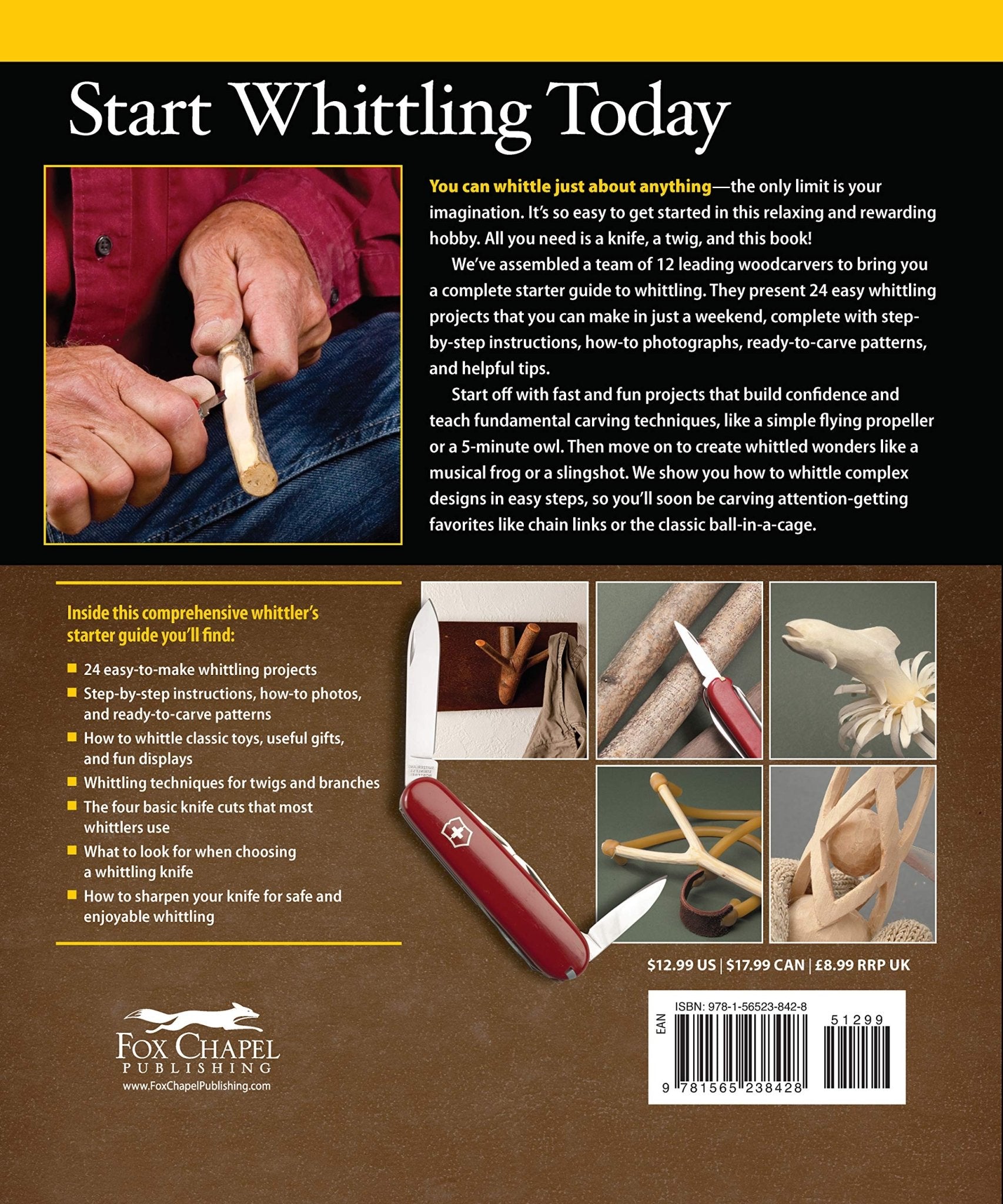 Complete Starter Guide to Whittling: 24 Easy Projects You Can Make in a Weekend (Spiral Bound) - Wander Together Outfitters