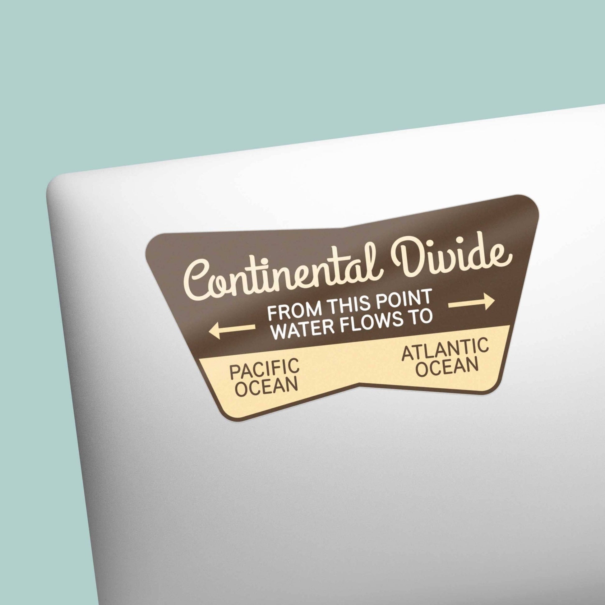 Continental Divide Road Sign Vinyl Sticker - Wander Together Outfitters