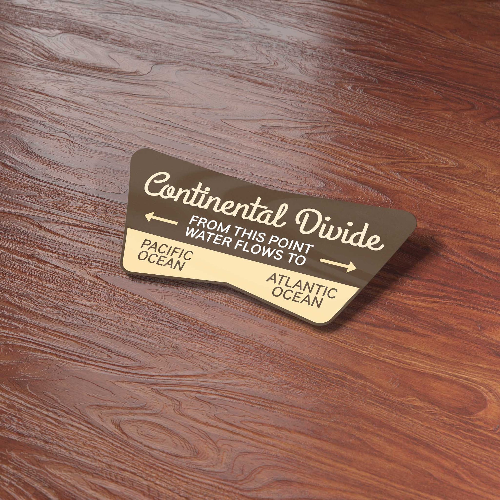 Continental Divide Road Sign Vinyl Sticker - Wander Together Outfitters