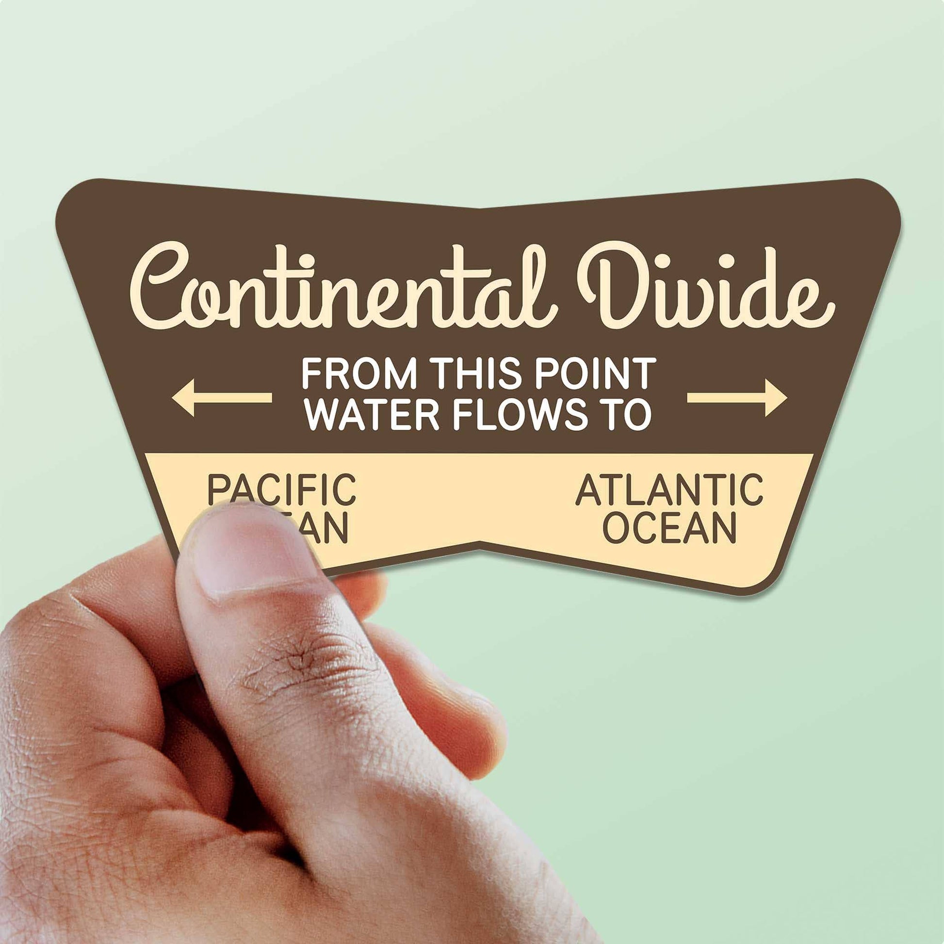 Continental Divide Road Sign Vinyl Sticker - Wander Together Outfitters