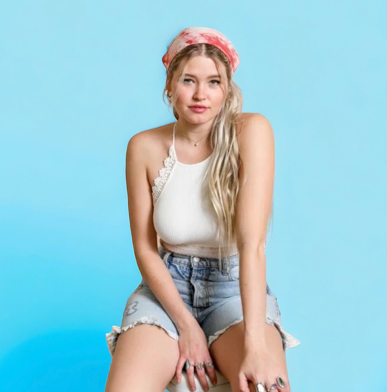 Coral Headscarf Bandana (CLEARANCE) - Wander Together Outfitters