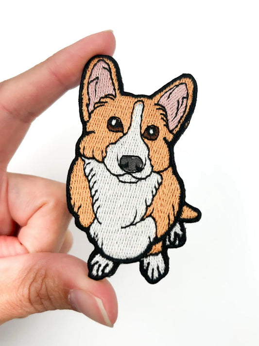 Corgi Patch Cute Embroidered Iron On Patch for Dog Lovers - Wander Together Outfitters