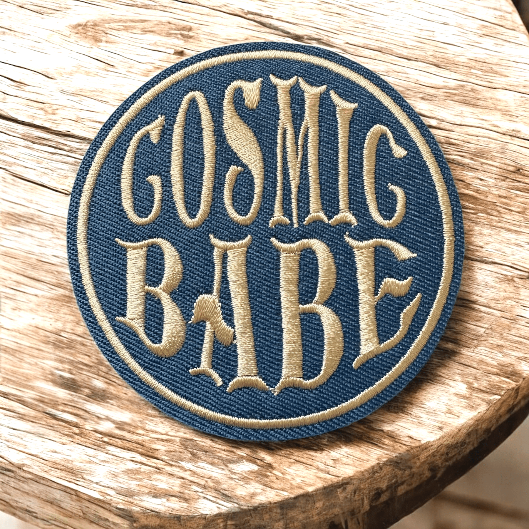 "Cosmic Babe" Embroidered Iron On Patch - Wander Together Outfitters
