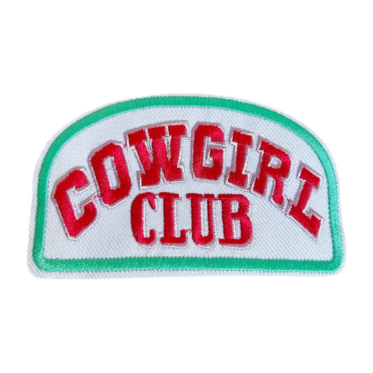 "Cowgirl Club" Iron On Embroidered Patch (CLEARANCE) - Wander Together Outfitters