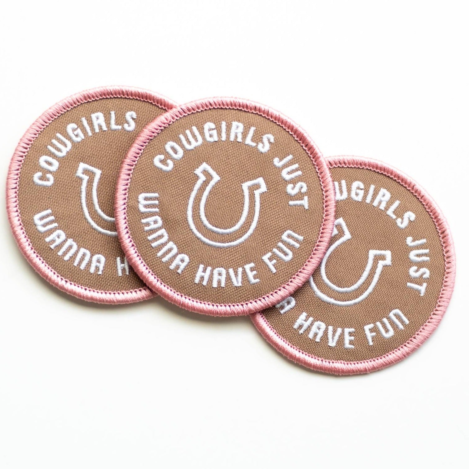"Cowgirls Just Wanna Have Fun" Embroidered Iron on Patch - Wander Together Outfitters