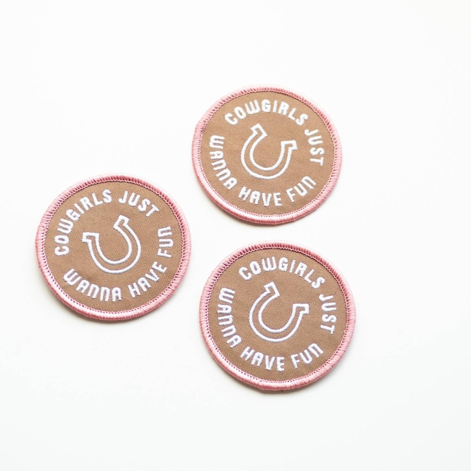 "Cowgirls Just Wanna Have Fun" Embroidered Iron on Patch - Wander Together Outfitters
