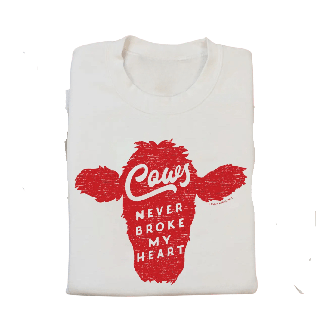 "Cows Never Broke My Heart" Unisex Tees (CLEARANCE) Last Ones! - Wander Together Outfitters