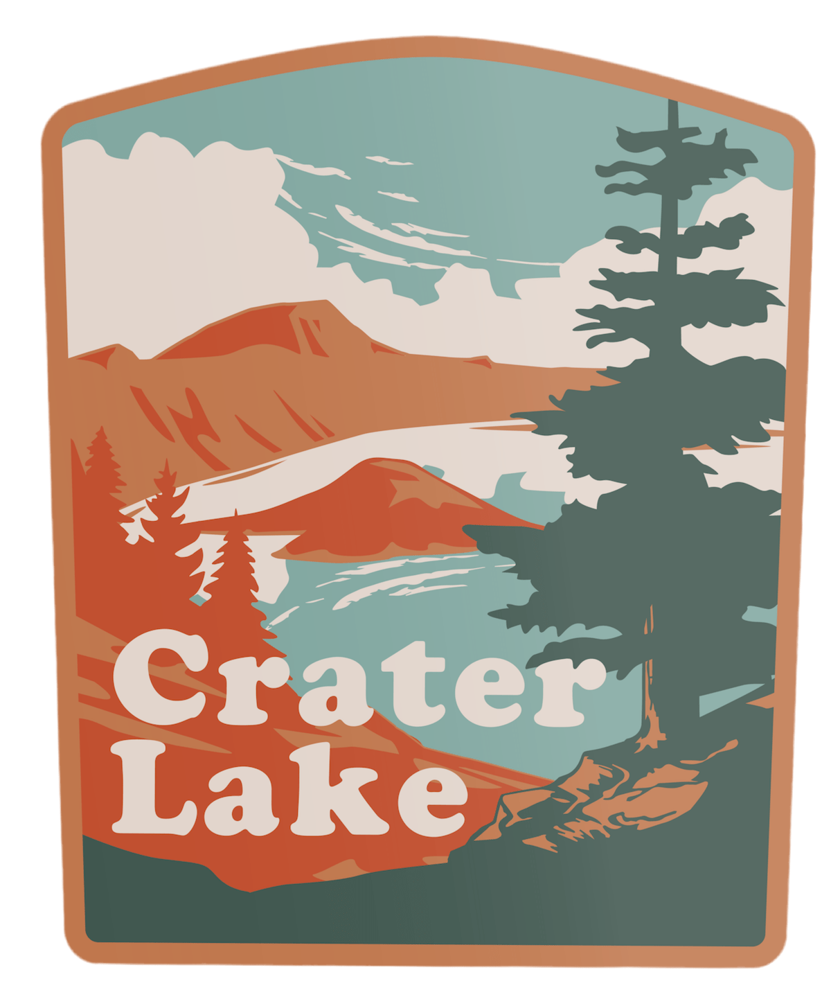 Crater Lake National Park Sticker - Wander Together Outfitters