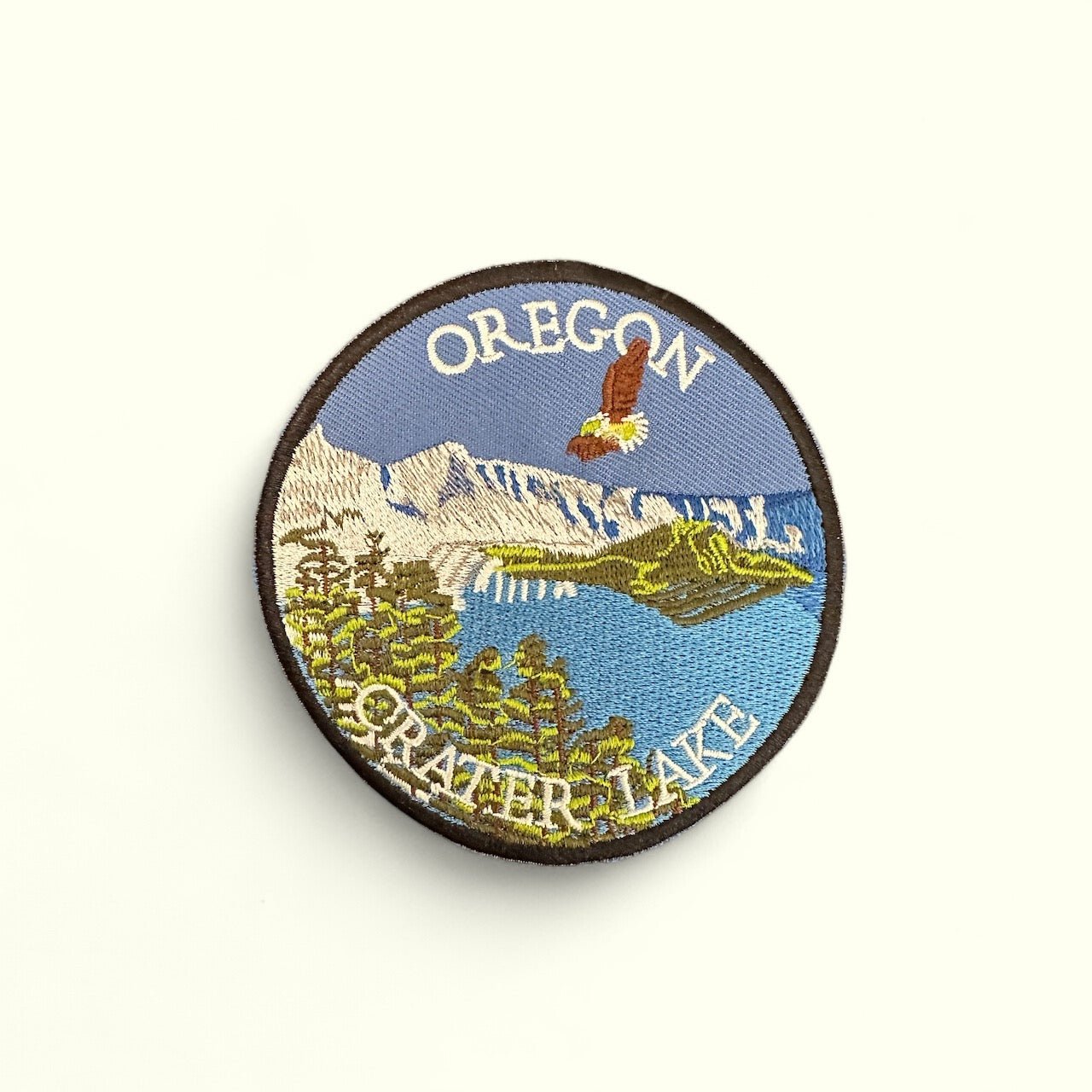 Crater Lake Oregon Embroidered Iron On Patch - Wander Together Outfitters