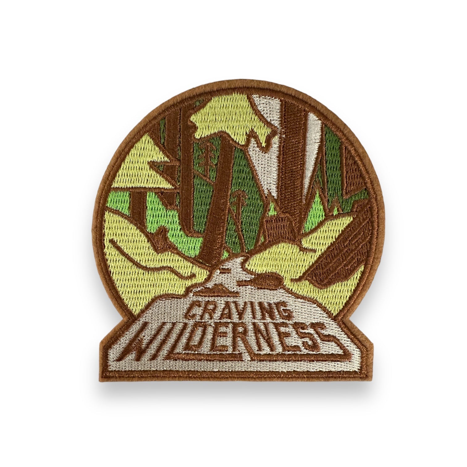 “Craving Wilderness” Large Embroidered Iron On Patch - Wander Together Outfitters
