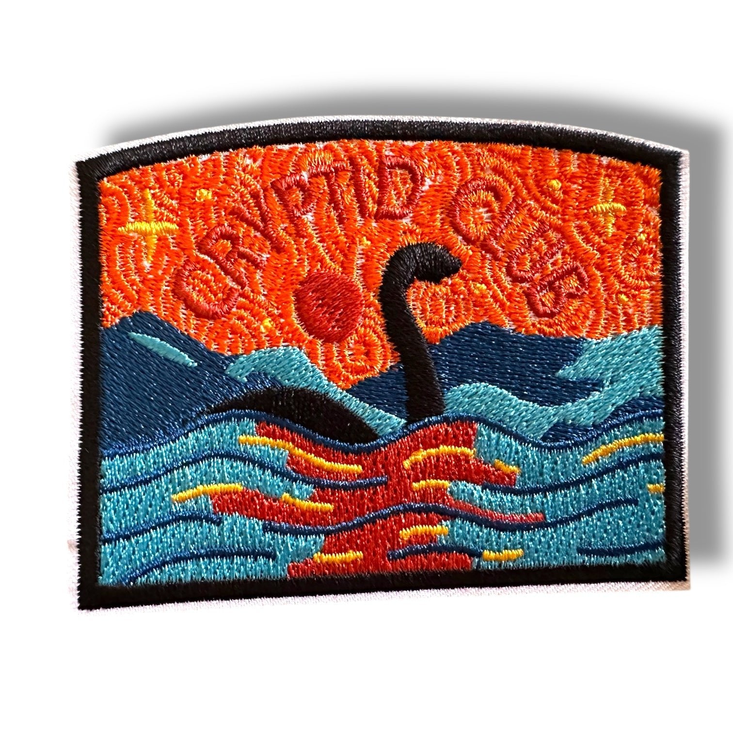 Cryptid Club Bigfoot and Loch Ness, Mothman Iron On Patches - Wander Together Outfitters