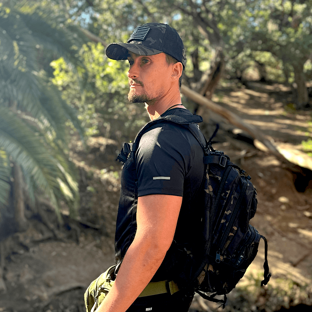 Customizable Tactical Patch Hat with Adjustable Strap: Black or Green - Wander Together Outfitters