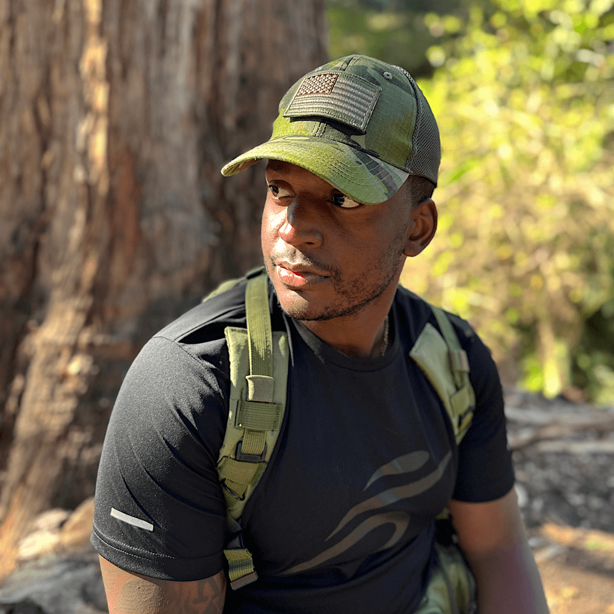 Customizable Tactical Patch Hat with Adjustable Strap: Black or Green - Wander Together Outfitters