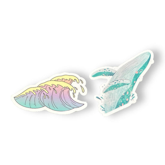 Cute Whale Sticker - Wander Together Outfitters