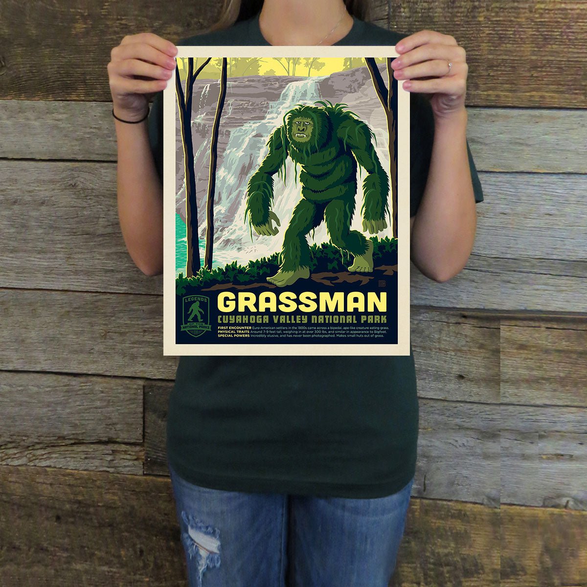 Cuyahoga Valley National Park: Grassman (Legends & Monsters) Art Print - Wander Together Outfitters