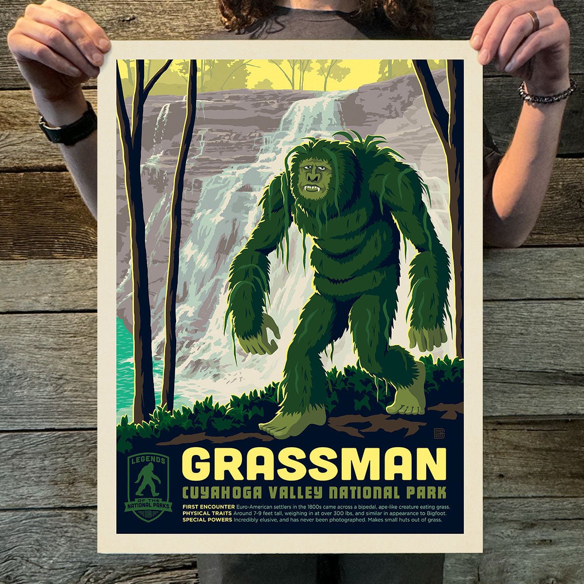 Cuyahoga Valley National Park: Grassman (Legends & Monsters) Art Print - Wander Together Outfitters