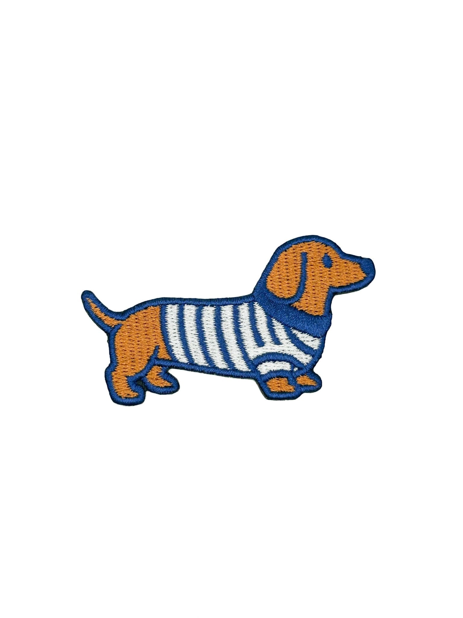 Dachshund Embroidered Patch Dog in Sweater Patch - Wander Together Outfitters