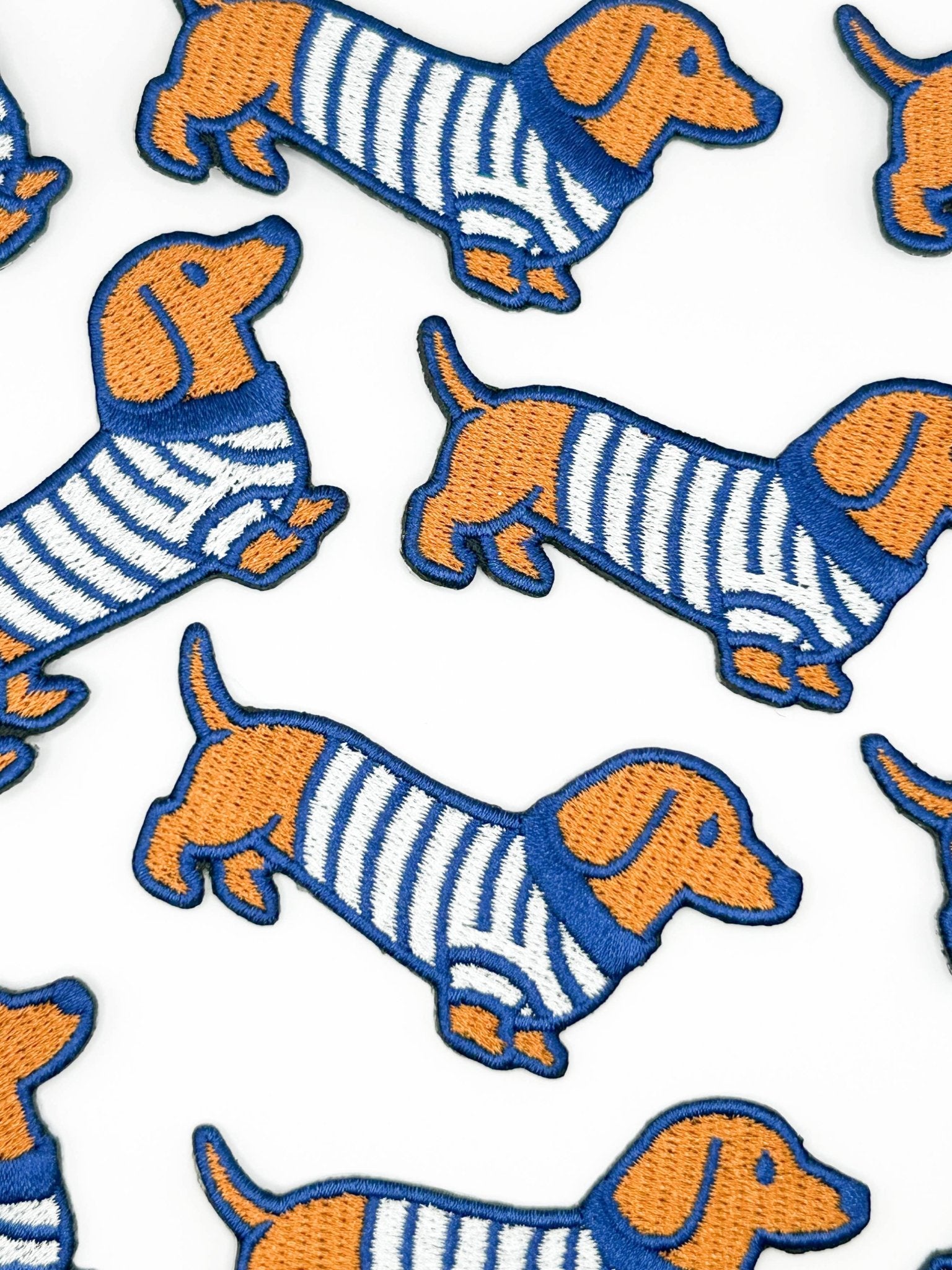 Dachshund Embroidered Patch Dog in Sweater Patch - Wander Together Outfitters
