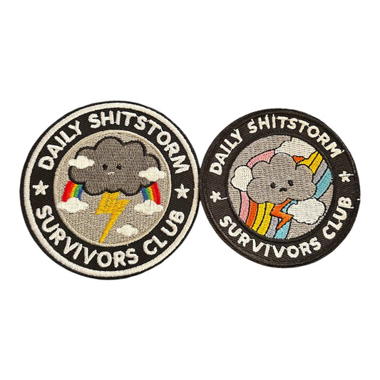 “Daily Shitstorm Survivors Club” Patch - Wander Together Outfitters