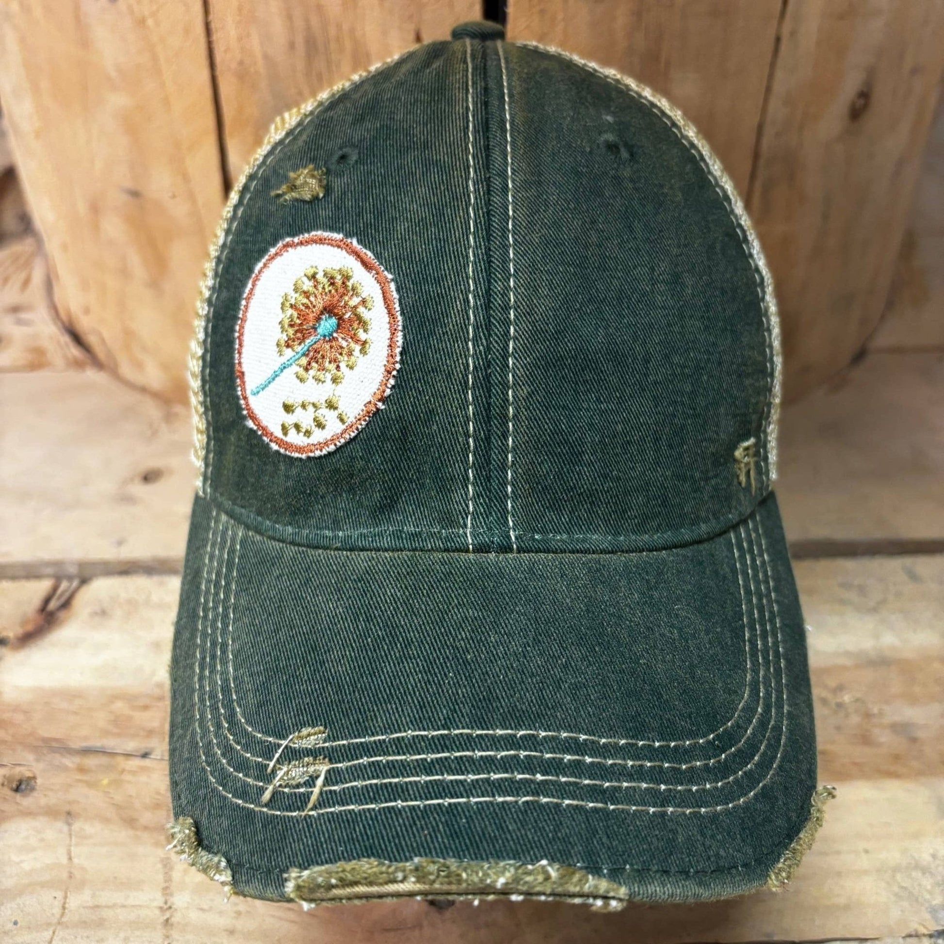 Dandelion Wishes Distressed Vintage Cap - Wander Together Outfitters