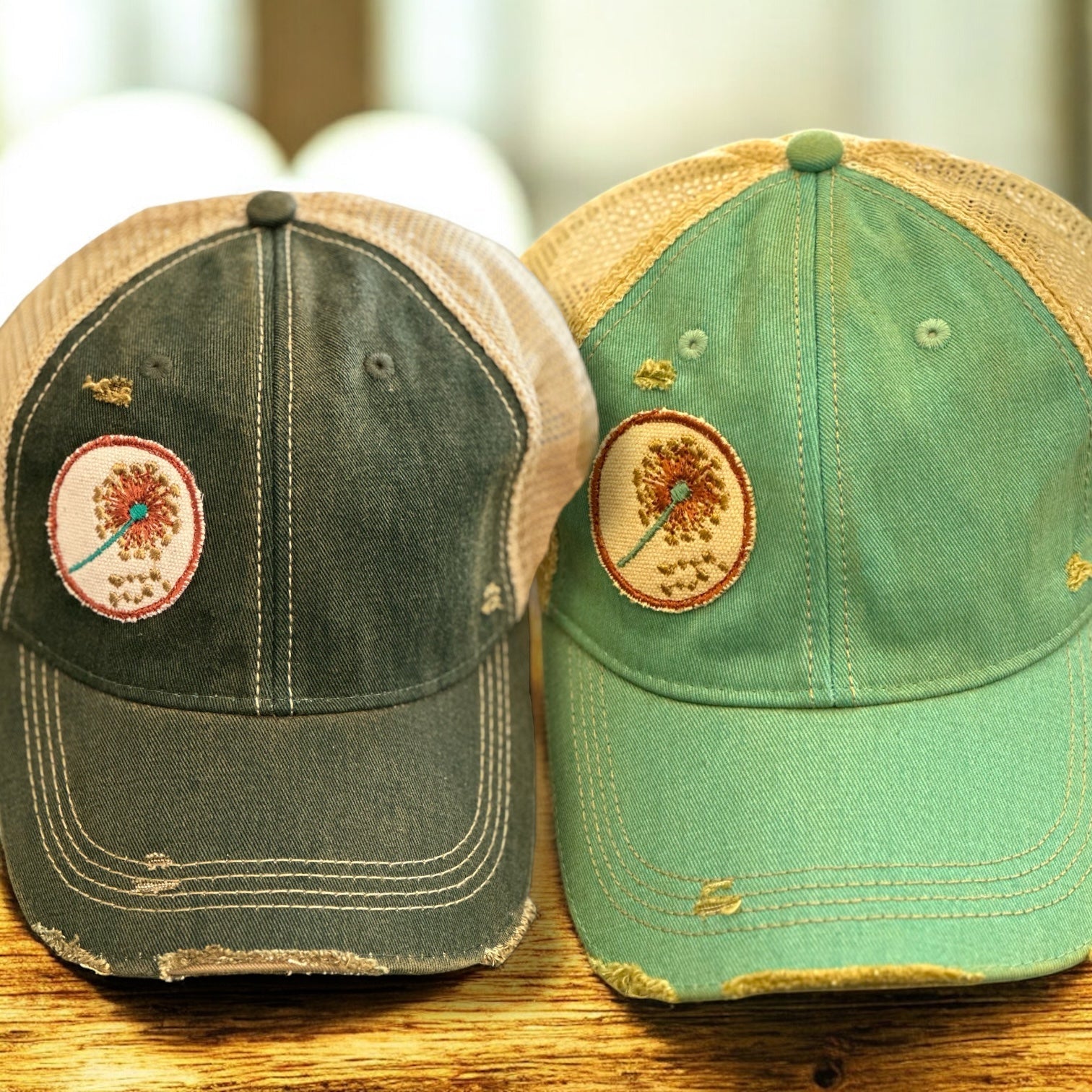 Dandelion Wishes Embroidered Cap - Wander Together Outfitters
