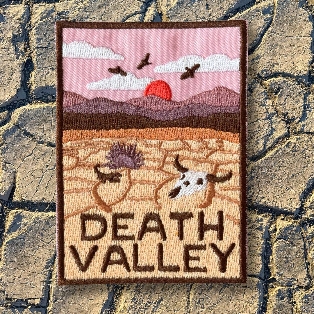 Death Valley Iron On Embroidered Patch - Wander Together Outfitters