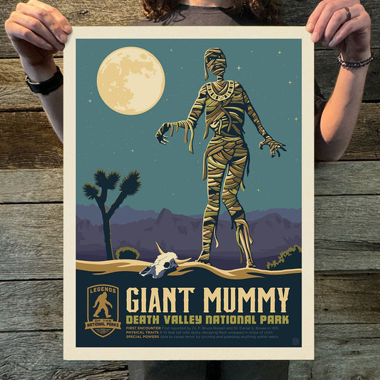 Death Valley National Park: Giant Mummy (Legends & Monsters) Art Print - Wander Together Outfitters